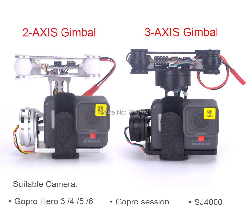 RTF FPV 3 축/경량 2 축 브러시리스 짐벌 보드 - Drone Gimbal For Gopro Hero 리뷰 및 가격